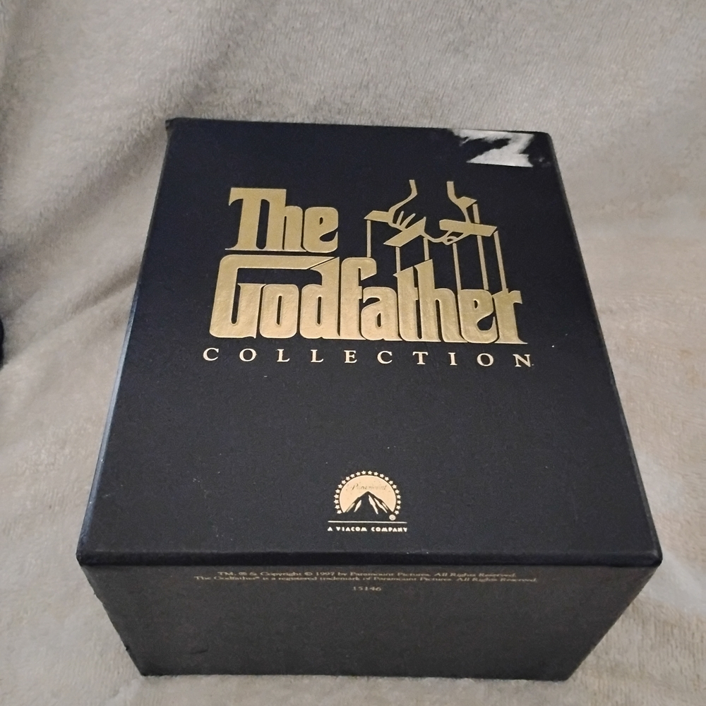 The Godfather VHS Collection Classic Vtg  Black/Gold  Box Set 4 Valentine Day...